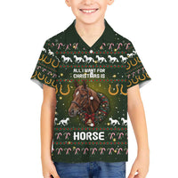 Horse All I Need For Christmas Christmas Hawaiian Shirt Xmas Holiday Patterns - Wonder Print Shop
