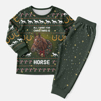 Horse All I Need For Christmas Christmas Pajama Set Xmas Holiday Patterns - Wonder Print Shop