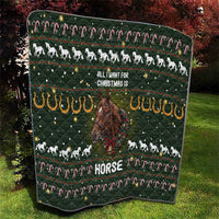 Horse All I Need For Christmas Christmas Quilt Xmas Holiday Patterns - Wonder Print Shop
