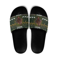 Horse All I Need For Christmas Christmas Slide Sandals Xmas Holiday Patterns - Wonder Print Shop