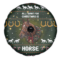 Horse All I Need For Christmas Christmas Spare Tire Cover Xmas Holiday Patterns - Wonder Print Shop
