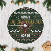 Horse All I Need For Christmas Tree Skirt Xmas Holiday Patterns - Wonder Print Shop