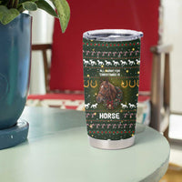 Horse All I Need For Christmas Christmas Tumbler Cup Xmas Holiday Patterns - Wonder Print Shop