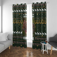 Horse All I Need For Christmas Christmas Window Curtain Xmas Holiday Patterns - Wonder Print Shop