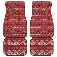 Horse Through The Snow Christmas Design Car Mats Xmas Holiday Patterns - Wonder Print Shop