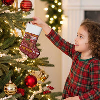 Horse Through The Snow Christmas Design Christmas Stocking Xmas Holiday Patterns - Wonder Print Shop