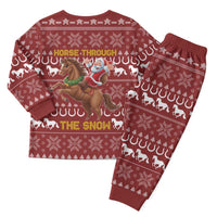 Horse Through The Snow Christmas Design Christmas Pajama Set Xmas Holiday Patterns - Wonder Print Shop