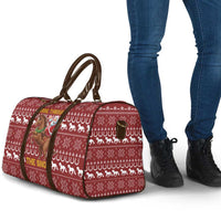 Horse Through The Snow Christmas Design Travel Bag Xmas Holiday Patterns - Wonder Print Shop