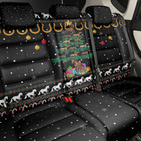 Horse Christmas Tree Christmas Design Back Car Seat Cover Xmas Holiday Patterns - Wonder Print Shop