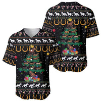 Horse Christmas Tree Christmas Design Baseball Jersey Xmas Holiday Patterns - Wonder Print Shop