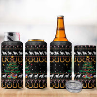 Horse Christmas Tree Christmas Design 4 in 1 Can Cooler Tumbler Xmas Holiday Patterns - Wonder Print Shop