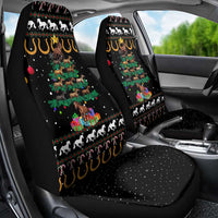 Horse Christmas Tree Christmas Design Car Seat Cover Xmas Holiday Patterns - Wonder Print Shop