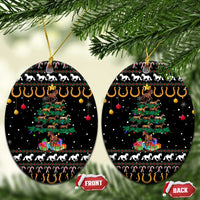 Horse Christmas Tree Christmas Design Ceramic Ornament Xmas Holiday Patterns - Wonder Print Shop