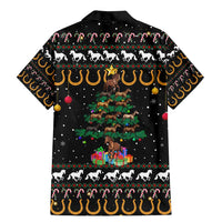 Horse Christmas Tree Christmas Design Family Matching Mermaid Dress and Hawaiian Shirt Xmas Holiday Patterns - Wonder Print Shop