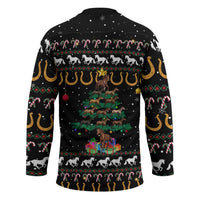 Horse Christmas Tree Christmas Design Hockey Jersey Xmas Holiday Patterns - Wonder Print Shop