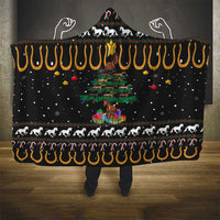 Horse Christmas Tree Christmas Design Hooded Blanket Xmas Holiday Patterns - Wonder Print Shop