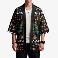 Horse Christmas Tree Christmas Design Kimono Xmas Holiday Patterns - Wonder Print Shop