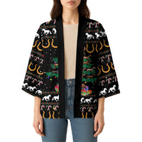Horse Christmas Tree Christmas Design Kimono Xmas Holiday Patterns - Wonder Print Shop