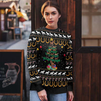 Horse Christmas Tree Christmas Design Ugly Christmas Sweater Xmas Holiday Patterns - Wonder Print Shop