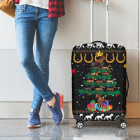 Horse Christmas Tree Christmas Design Luggage Cover Xmas Holiday Patterns - Wonder Print Shop