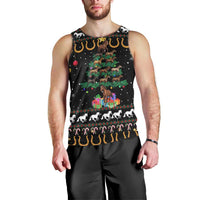 Horse Christmas Tree Christmas Design Men Tank Top Xmas Holiday Patterns - Wonder Print Shop