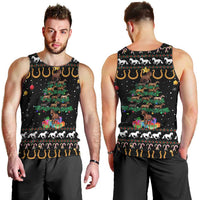 Horse Christmas Tree Christmas Design Men Tank Top Xmas Holiday Patterns - Wonder Print Shop
