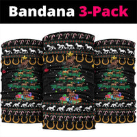 Horse Christmas Tree Christmas Design Neck Gaiter Xmas Holiday Patterns - Wonder Print Shop