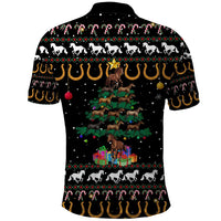 Horse Christmas Tree Christmas Design Polo Shirt Xmas Holiday Patterns - Wonder Print Shop