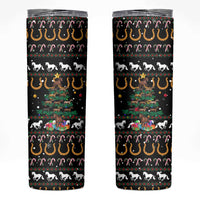 Horse Christmas Tree Christmas Design Skinny Tumbler Xmas Holiday Patterns - Wonder Print Shop