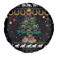 Horse Christmas Tree Christmas Design Spare Tire Cover Xmas Holiday Patterns - Wonder Print Shop