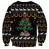 Horse Christmas Tree Christmas Design Sweatshirt Xmas Holiday Patterns - Wonder Print Shop
