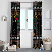 Horse Christmas Tree Christmas Design Window Curtain Xmas Holiday Patterns - Wonder Print Shop