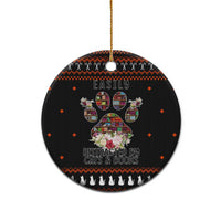 Cat And Books Christmas Ceramic Ornament Xmas Holiday Patterns - Wonder Print Shop