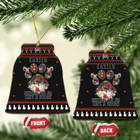 Cat And Books Christmas Ceramic Ornament Xmas Holiday Patterns - Wonder Print Shop