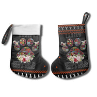 Cat And Books Christmas Stocking Xmas Holiday Patterns - Wonder Print Shop
