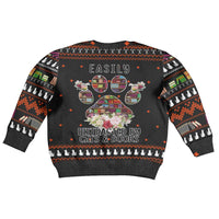 Cat And Books Christmas Kid Ugly Christmas Sweater Xmas Holiday Patterns - Wonder Print Shop