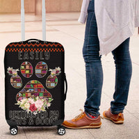 Cat And Books Christmas Luggage Cover Xmas Holiday Patterns - Wonder Print Shop