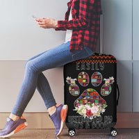 Cat And Books Christmas Luggage Cover Xmas Holiday Patterns - Wonder Print Shop