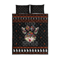 Cat And Books Christmas Quilt Bed Set Xmas Holiday Patterns - Wonder Print Shop