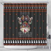 Cat And Books Christmas Shower Curtain Xmas Holiday Patterns - Wonder Print Shop