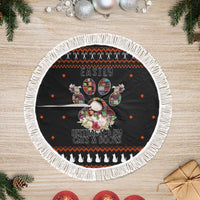 Cat And Books Christmas Tree Skirt Xmas Holiday Patterns - Wonder Print Shop