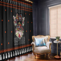 Cat And Books Christmas Window Curtain Xmas Holiday Patterns - Wonder Print Shop