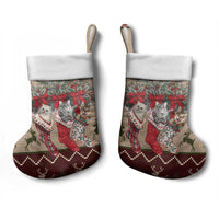 Cat And Sock Christmas Stocking Xmas Holiday Patterns - Wonder Print Shop