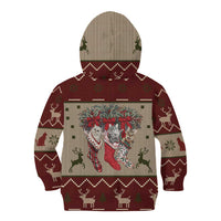 Cat And Sock Christmas Kid Hoodie Xmas Holiday Patterns - Wonder Print Shop