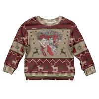 Cat And Sock Christmas Kid Ugly Christmas Sweater Xmas Holiday Patterns - Wonder Print Shop