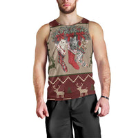 Cat And Sock Christmas Men Tank Top Xmas Holiday Patterns - Wonder Print Shop