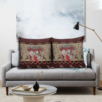 Cat And Sock Christmas Pillow Cover Xmas Holiday Patterns - Wonder Print Shop