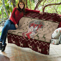 Cat And Sock Christmas Quilt Xmas Holiday Patterns - Wonder Print Shop