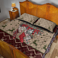 Cat And Sock Christmas Quilt Bed Set Xmas Holiday Patterns - Wonder Print Shop