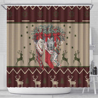 Cat And Sock Christmas Shower Curtain Xmas Holiday Patterns - Wonder Print Shop